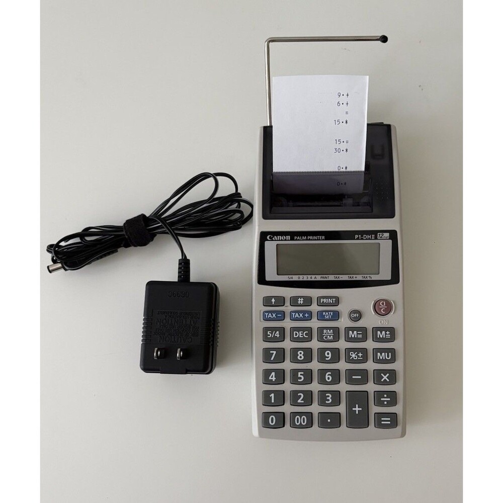 Canon Palm Printer P1-DH II Tax Business Calculator Printing Tested Works Great!